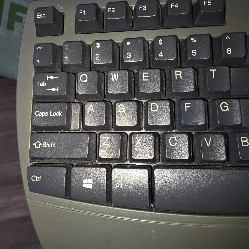 Fellowes Microban Split Ergonomic Wired USB Keyboard‎ KU-9938 Gray Black 98915